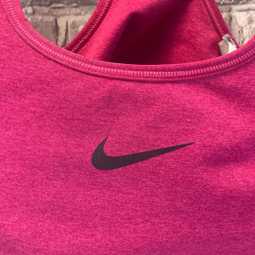 Nike‎ Women's Fuchsia and Black Sports Bra - Picture 2 of 6